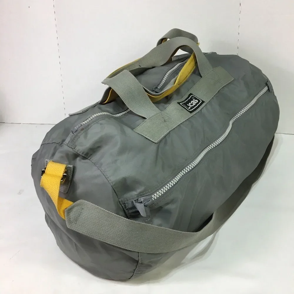Lucas Duffel Travel Bag‎ Carry On Weekend Lightweight Nylon 24x12x12 Gray